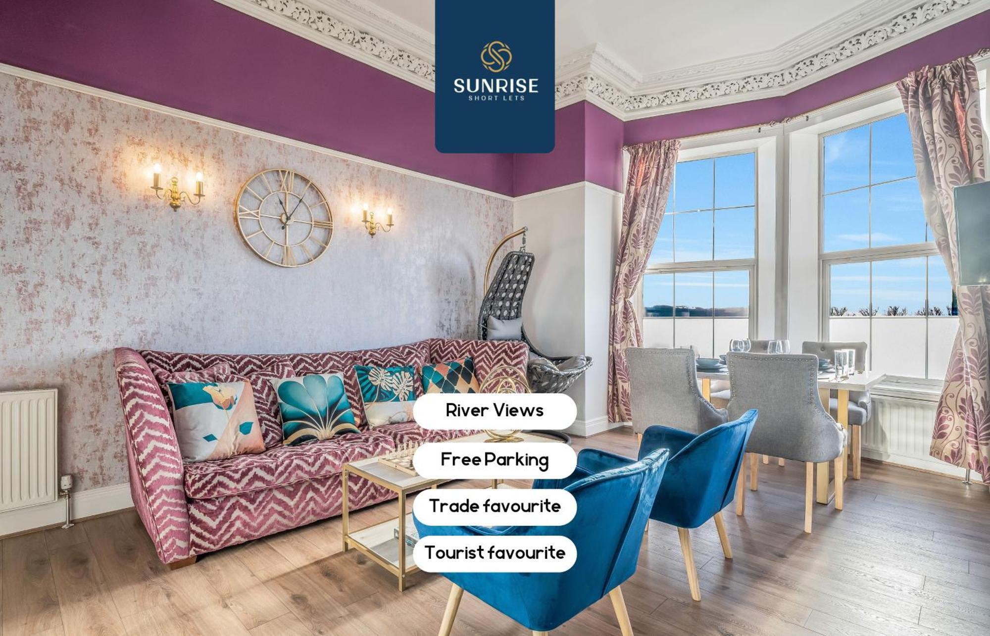 Presidential Apartment, Family Home, Luxury Bedrooms, 2 Rooms, 1 King Bed, 2 Single Beds, Free Wifi, Free Parking, Tourists, Business Travelers, Relocation, Beautiful River Views, - Long Stays, Invoice And Reduced Price Are Only Via Sunrise Short Let Данди Экстерьер фото